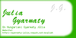 julia gyarmaty business card