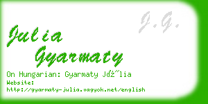 julia gyarmaty business card